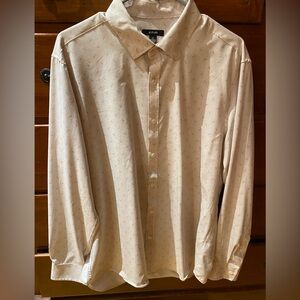 Alfani Men's Beige Button Down Shirt